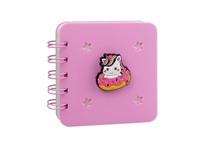 Notes silikon różowy + przypinka