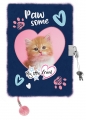 Pamiętnik z kłódką włochacz A5, 96k - Ginger Kitty