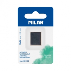 Farba akwarelowa MILAN na blistrze: kolor: turkusowy