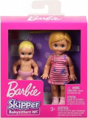 Lalki Barbie Rodzeństwo Blondynka + niemowlę (GFL30/GFL31) (Uszkodzone opakowanie)