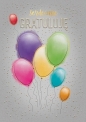 Karnet A5 Gratulacje - Pęk balonów