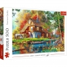 Puzzle 500 elementów Chatka nad rzeką (37484)