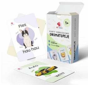 Karty edukacyjne Onomatopeje 34szt
