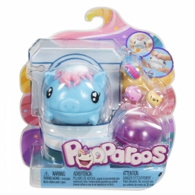Pooparoos: niebieska świnka + karma