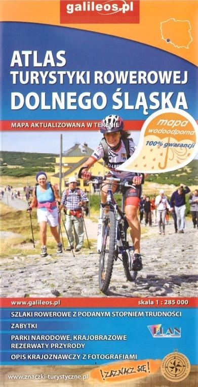 Atlas tur. rowerowej wodoodporny - Dolny Śląsk