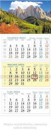 Kalendarz 2024 Trójdzielny Góry