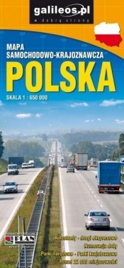 Mapa samochodowo-kraj. - Polska 1:650 000 - Opracowanie zbiorowe