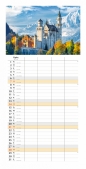 Kalendarz 2024 miesięczny planer - Zamek