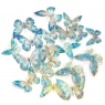 Połyskujące naklejki PET - Motyle blue stardust