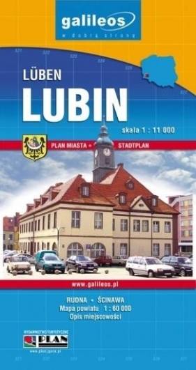 Mapa turystyczna - Lubin, Powiat Lubiński - Opracowanie zbiorowe