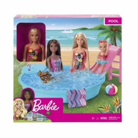 Barbie: Basen + lalka (GHL91)