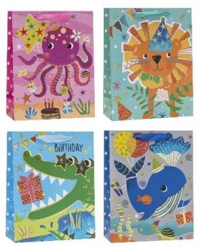 Torebka ozdobna 26x32x10cm dziecięce mix ROZETTE