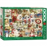  Puzzle 1000 Vintage Christmas Cards 6000-078410+