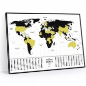 Mapa zdrapka - Travel Map Glow World - Praca zbiorowa