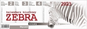 Kalendarz 2023 Biurkowy poziomy Zebra