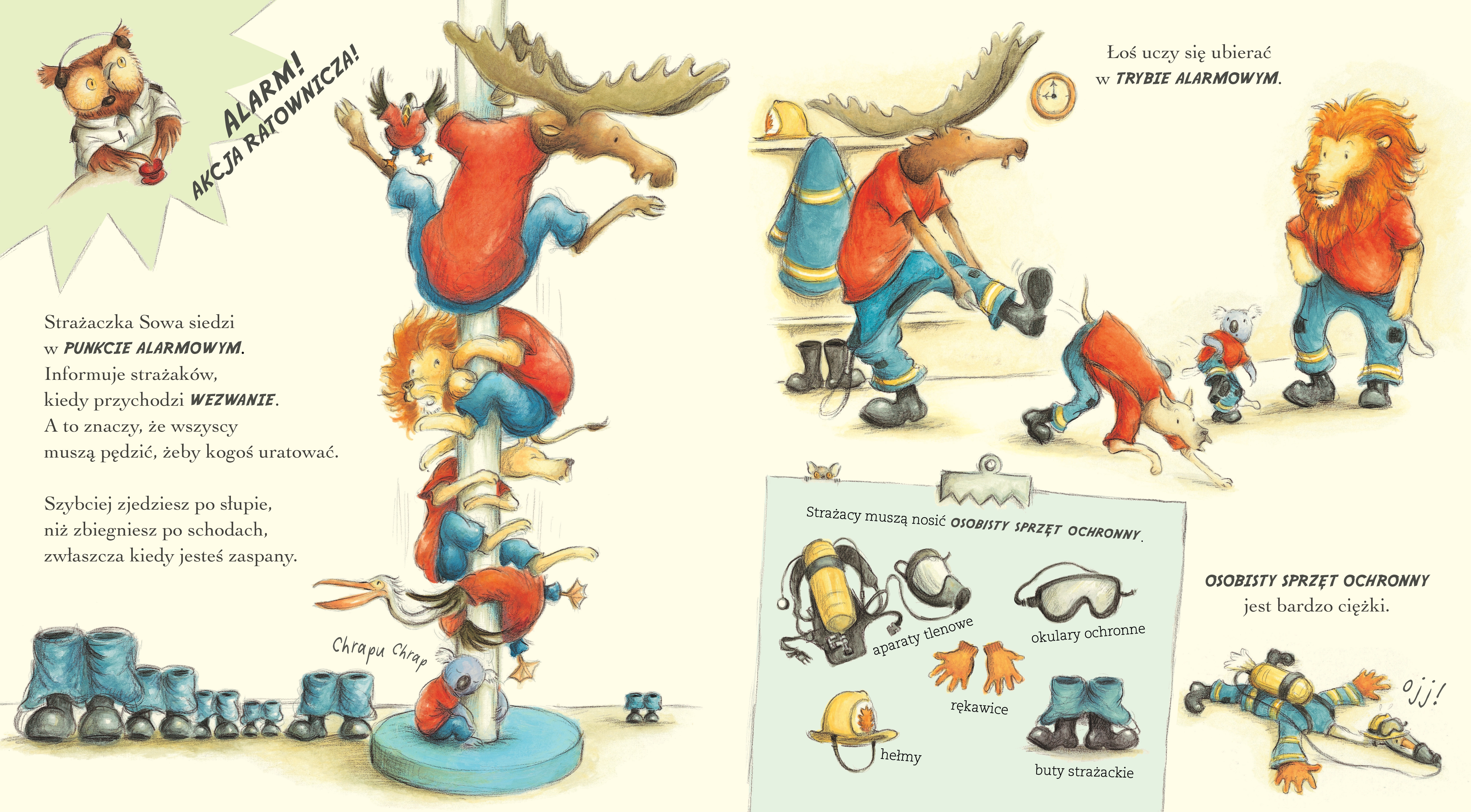 Dzień w Zwierzaczkowie: Strażacy przy pracy