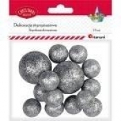 Styropianowe kulki 16/25/27mm srebrne 14szt