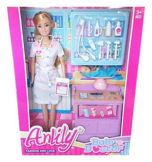 Lalka Anlily 30 cm - lekarz dziecięcy
