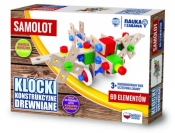 Klocki konstrukcyjne drewniane samolot