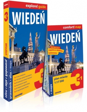 Wiedeń 3w1 przewodnik + atlas + mapa - Opracowanie zbiorowe