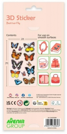 Naklejki 3D - Motyl (CH232084)