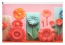 Koperta z nadrukiem Zip A4 PP - Modern Flowers