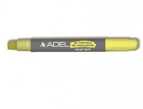 Textmarker żelowy ADEL - żółty