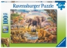 Ravensburger, Puzzle XXL 100: Dzikie zwierzęta (13284) Wiek: 6+