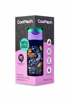 Coolpack, Bidon metalowy 350 ml Bono - Oh My Deer (Z10664)