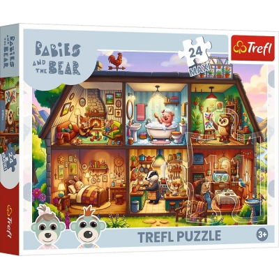 Puzzle 24 Maxi Bobaski i Miś, Futrzaste historie 14384