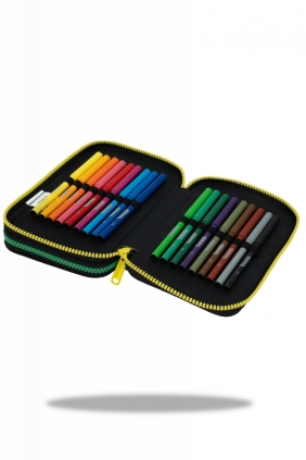 Coolpack, Piórnik podwójny z wyposażeniem Jumper 2 Hello Kitty - Black Neon (F066034)