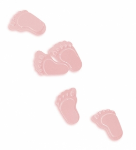 Konfetti stópki różowe