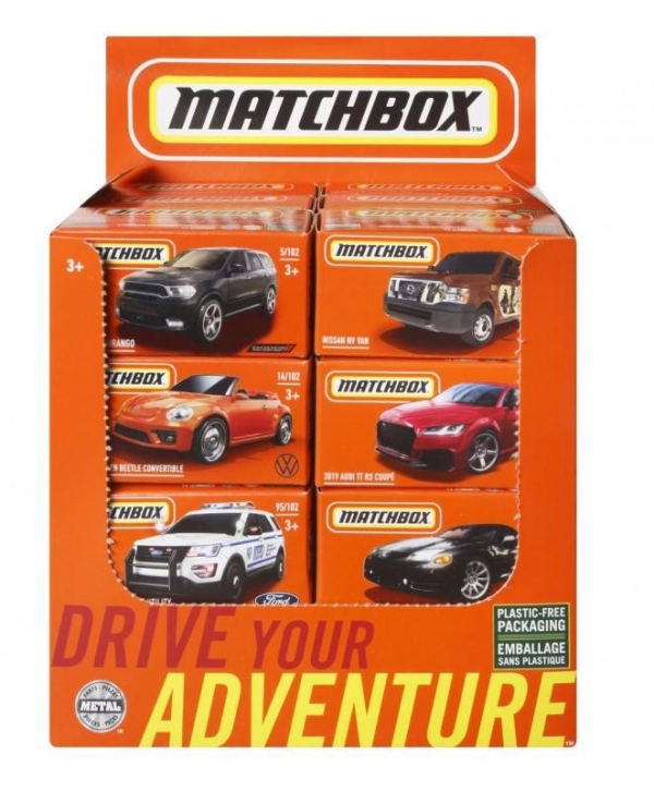 Samochodzik Matchbox Eko opakowanie display 48 sztuk (DNK70/ karton 48 szt.)