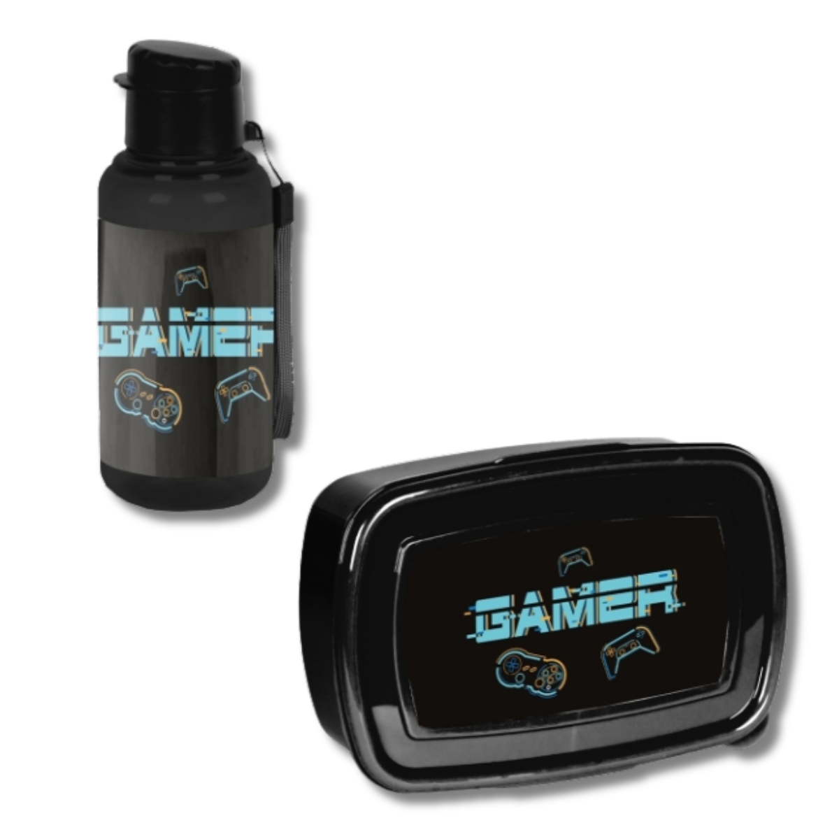 Śniadaniówka i bidon Gamer