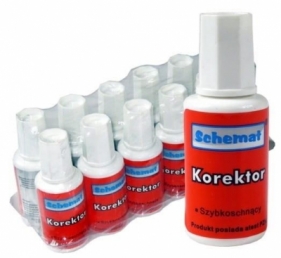 Korektor w płynie z pędzelkiem 15ml (12szt)