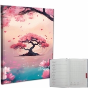 Kalendarz 2027 A5 tygodniowy notatka Sakura
