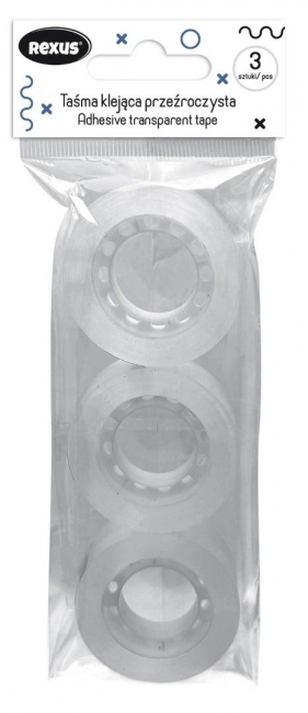 Taśma klejąca 18mm x 30m 3szt