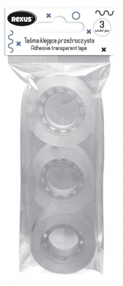 Taśma klejąca 18mm x 30m 3szt