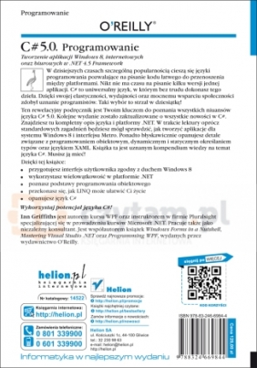 C# 5.0. Programowanie - Griffiths Ian