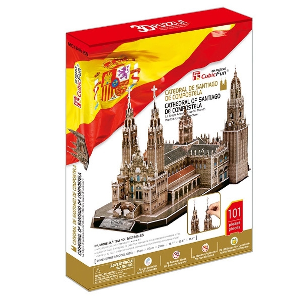 Puzzle 3D: Katedra de Santiago de Compostela - Zestaw XL (MC184H)