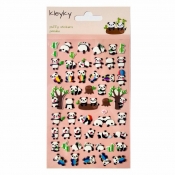 Naklejki wypukłe - Pandy (21845)