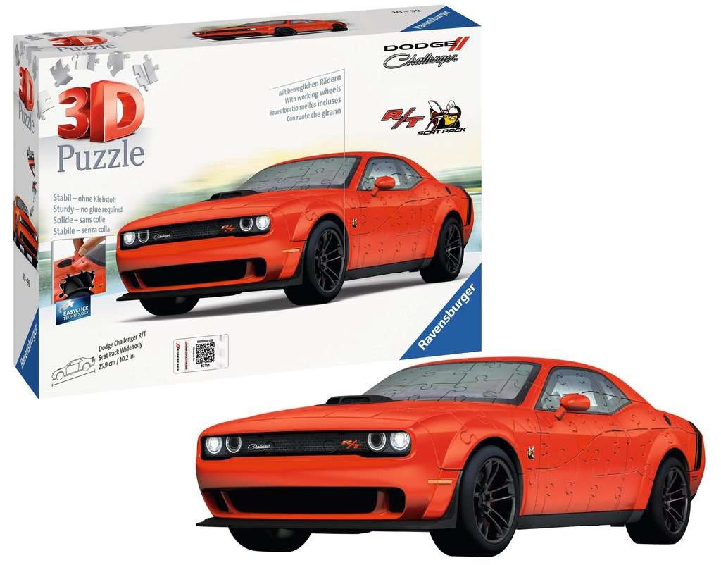 Puzzle 3D Pojazdy: Dodge Challenger R/T Scat Pack Widebody (11284)