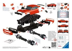 Ravensburger, Puzzle 3D Pojazdy: Dodge Challenger R/T Scat Pack Widebody (11284)