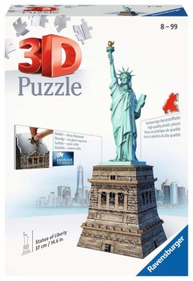 Ravensburger, Puzzle 3D 108: Statua Wolności (12584)