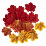 Jesienne liście klonu 7-8 cm 50szt