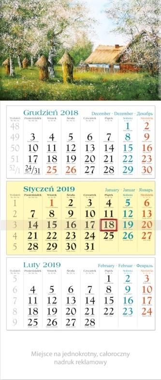 Kalendarz 2019 Trójdzielny Sad KT14