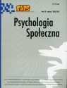 Psychologia społeczna Tom 10 Numer 3(34) 2015 Kevin Prenger