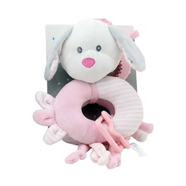 New Baby Zawieszka z dodatkami-Piesek biały (5016d)