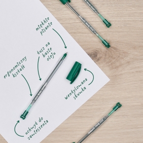 Długopis - Hang Stick K86 - zielony, 1 szt