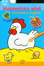 Malownicza wieś Kolorowanka z naklejkami - <br />